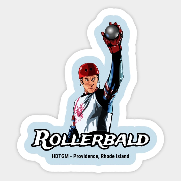 Rollerbald Sticker by How Did This Get Made?